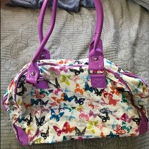 Cute butterfly duffel bag